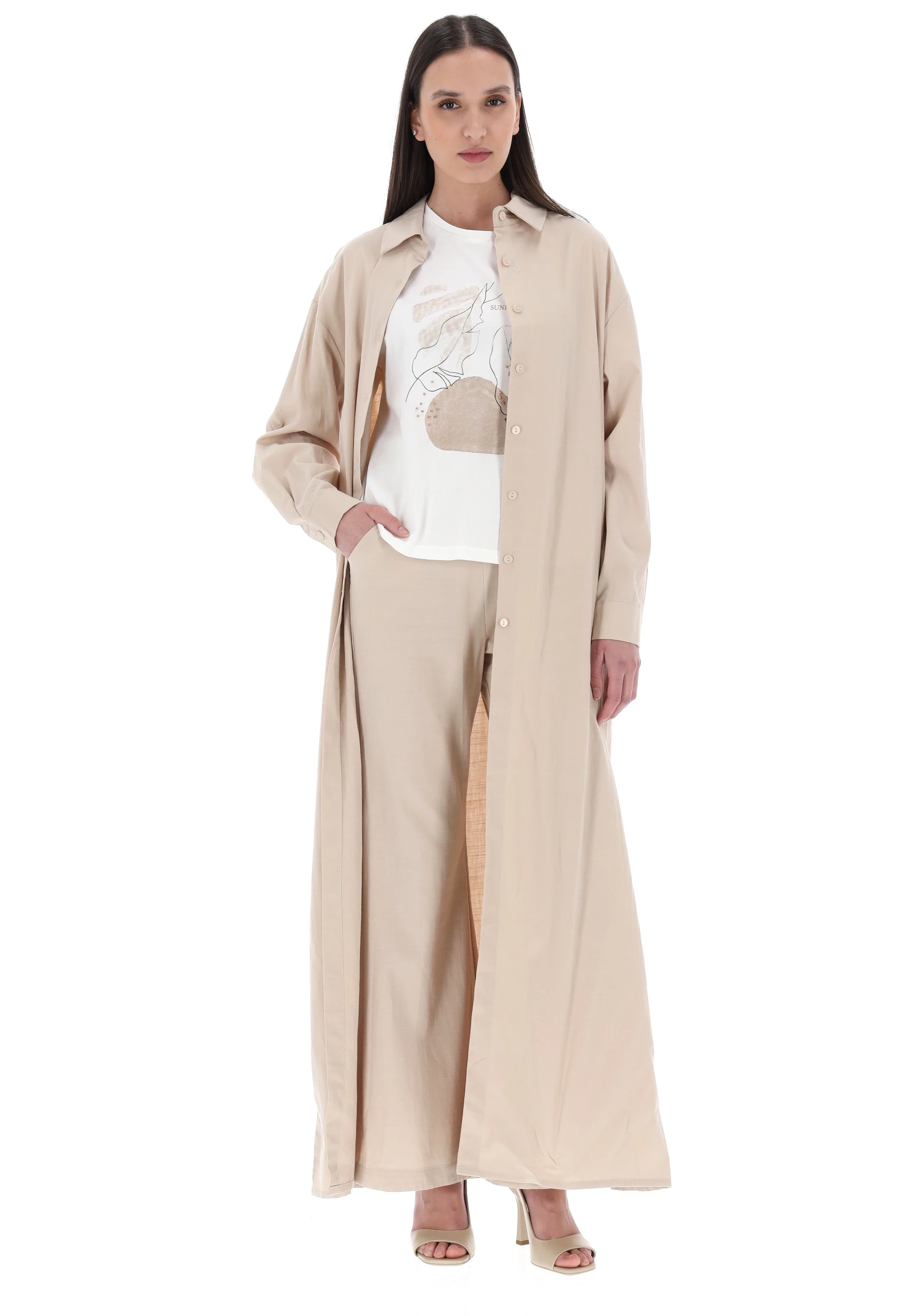 Completo camicia lunga e pantalone Flam Mode